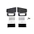 GPM Racing fender vent kit for Traxxas TRX-4 Defender, including black plastic vents, silver mesh inserts, and mounting screws.