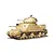 A fully assembled and painted 1/35 scale Tamiya British M3 Grant Mk.I medium tank model kit on a white background.