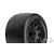 Pro-Line 2.8" Prime Street Tyres on Black Raid Rims - Glued Wheels 2Pcs 10116-10