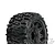 Pro-Line 2.8" Low Profile Trencher Tyres on Black Raid Rims - Glued Wheels 2Pcs 10159-10