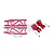 GPM Red Aluminium ARRMA Kraton Rear Hubs & Lower Suspension Arms Kit MAK5622-R