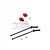 GPM Red Aluminium ARRMA Kraton Rear CVD Drive Shafts & +13mm Wheel Hex Extension 2Pcs MAK14013-R
