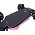 A black T-Bone Racing chassis skid plate installed on the underside of an ARRMA RC vehicle, showing the flat protective surface and mounting screws.