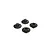 ARRMA 5mm Black Steel Flanged Serrated Nyloc Wheel Nuts 4Pcs AR708007