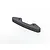 A grey foam front bumper for an ARRMA RC vehicle, featuring two mounting holes, isolated against a white background.