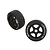 ARRMA 3.3" Belted 42/100 (White) dBoots Hoons Tyres on Black 5-Spoke Rims - Glued Wheels 2Pcs ARA550062