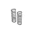 ARRMA Front 4.57lb/in (0.8N/mm) Shock Springs 2Pcs AR330532