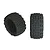 ARRMA 3.8" OUTCAST DBoots Back-Flip LP Tyres on Black Rims - Glued Wheels 2Pcs AR550050