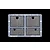 A Tamiya 1/35 scale photo-etched metal grille set for a German Tiger I Early Production tank model, featuring four mesh grille parts on a flat frame.