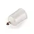 A Tamiya Spray Work 40cc airbrush paint cup made of translucent white plastic with a metal threaded connector.