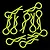 Yeah Racing 1/10 1/8 Florescent Yellow Body Pins 10Pcs YA-0594YW