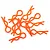 Yeah Racing 1/10 1/8 Florescent Orange Body Pins 10Pcs YA-0594OR