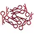 Yeah Racing 1/10 1/8 Laser Red Body Pins 10Pcs YA-0594RD