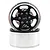 Yeah Racing Black Aluminium 1.9" BXC 6 Spoke Rims 2Pcs w/ Brake Rotors WL-0122BK