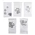 Yeah Racing Stainless Steel 3x7mm Washer Shim Set 0.1, 0.15, 0.2, 0.25, 0.3mm YA-0601