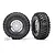 Traxxas 1.9" Canyon Trail Tyres on Chrome Rims - Glued Wheels 2Pcs 8166