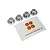 Traxxas TRX-4 Chrome Wheel Centre Caps 4Pcs 8164