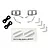 Traxxas TRX-4 Chrome Left & Right Side Mirror Set 8073X