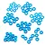 Yeah Racing Aluminium M3 Shim Kit - Blue YA-0390LB