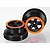 Traxxas 2.2/3.0" Black/Orange Rims 2Pcs 5868X