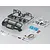 Killerbody 1/10 Toyota Land Cruiser Matt Black Alloy Bumper w/ LEDS Upgrade Sets 48689