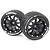 Two Louise 3.3 inch ST-Rocket MFT RC stadium truck tyres mounted on black beadlock-style wheels against a white background.
