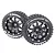 Two Louise 3.3 inch ST-Hummer MFT monster truck tyres mounted on black beadlock-style rims against a white background.