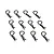 TLR 1.2mm Black Body Pins 12Pcs TLR8202