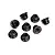 Traxxas 5mm Black Steel Flanged Serrated Nyloc Nuts 8Pcs 8447