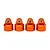Traxxas Orange Aluminium GT-Maxx Shock Caps 4Pcs 8964T