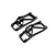 Traxxas Maxx 4S Black Front or Rear Lower Left & Right Suspension Arms 2Pcs 8930