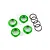 Traxxas Green Aluminium GT-Maxx Shock Adjusting Nuts w/ O-Rings 8968G