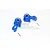 GPM Blue Aluminium Maxx 4S Left & Right Front Steering Hubs 2Pcs TXMS021-B