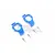 GPM Blue Aluminium Maxx 4S Left & Right Front Hub Carriers 2Pcs TXMS019-B