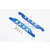 GPM Blue Aluminium Maxx 4S Chassis Nerf Bars 2Pc TXMS014X-B