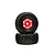 ARRMA 2.4/3.4" FORTRESS SC dBoots Tyres on Red Rims - Glued Wheels 2Pcs ARA550065