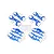 GPM Blue Aluminium Maxx 4S Compete Suspension Arm Set w/ Hardware TXMS5455-B
