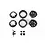 Axial 1.9" Raceline Monster Beadlock Black Rims 2Pcs AXI43004