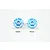 GPM Blue Aluminium Traxxas Rustler 4x4 12mm (+2mm Off-Set) Wheel Hex 2Pcs RUS4010+2MM-B