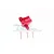 GPM Red Aluminium Rear Center Chassis Brace Mount MAK015RA-R