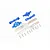 GPM Blue Aluminium Maxx 4S Front & Rear Lower Suspension Arm Tie Bar Set TXMS089FR-B