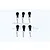GPM 1.8mm 1/5 & 1/8 Silver Body Pins 6Pcs w/ Easy Pull BCM005-BK