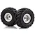 HSP 2.2" Crusher Off Road Tyres on Chrome Rims - Wheels 2Pcs 11215B