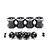 Yeah Racing Black Aluminium 12mm Hexes Adaptors 15mm Off-Set 4Pcs w/ Hardware WA-023BK