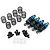 Yeah Racing 1/10 Blue Aluminium Go Big Bore On Road 50mm Shocks 4Pcs BBG-0050BU