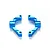 Tamiya TT-02 Blue Aluminium Rear 2.5 Degrees Hubs 2Pcs 54549