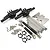 Yeah Racing Black Aluminium Axial SCX10 II Complete Chassis Upgrade Set AXSC-S02