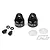 Pro-Line Black Aluminium PowerStroke Shock Caps 2Pcs 6348-00
