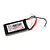 Dynamite Reaction 7.4V 350mAh 2S LiPo battery with wires and connectors on a white background.