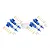 GPM Blue Aluminium Maxx 4S Front & Rear Adjustable Piggyback Shocks 4Pcs TXMS125FRL/2-B-S